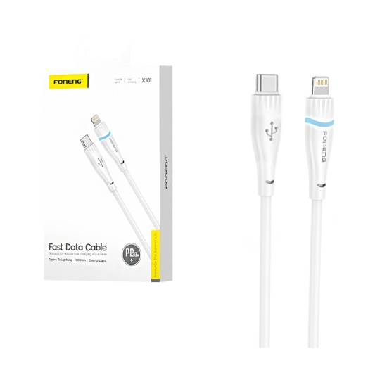 Foneng Cable X101 Type-C to Lightning PD 20W 3A 1.2M White